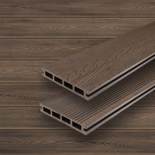 wpc teraszburkolat mély barna színben Makón