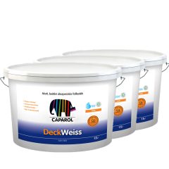 3 DB CAPAROL - DECKWEISS - BELTÉRI FALFESTÉK - 3 X 15 L