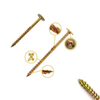 Faszerkezetépítő csavar